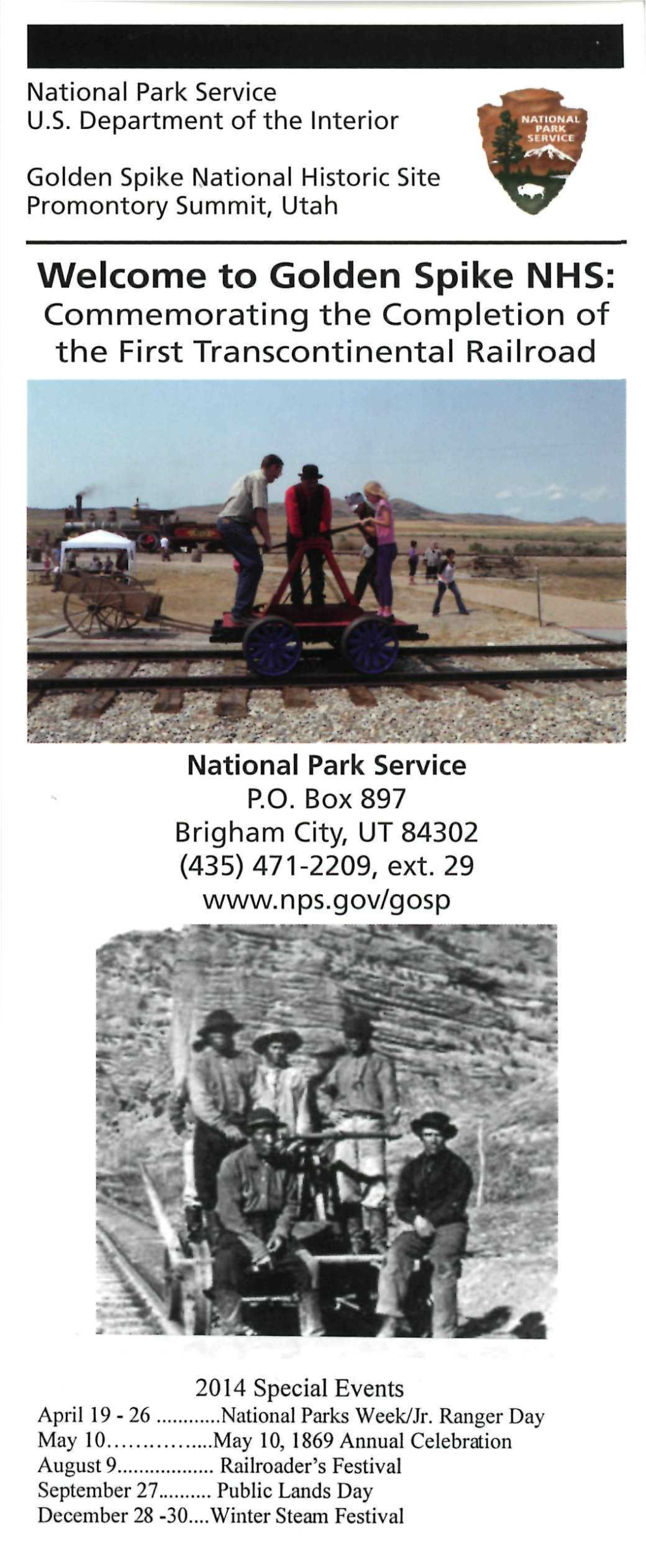 Golden Spike National Historic Site Promontory Summit, Utah