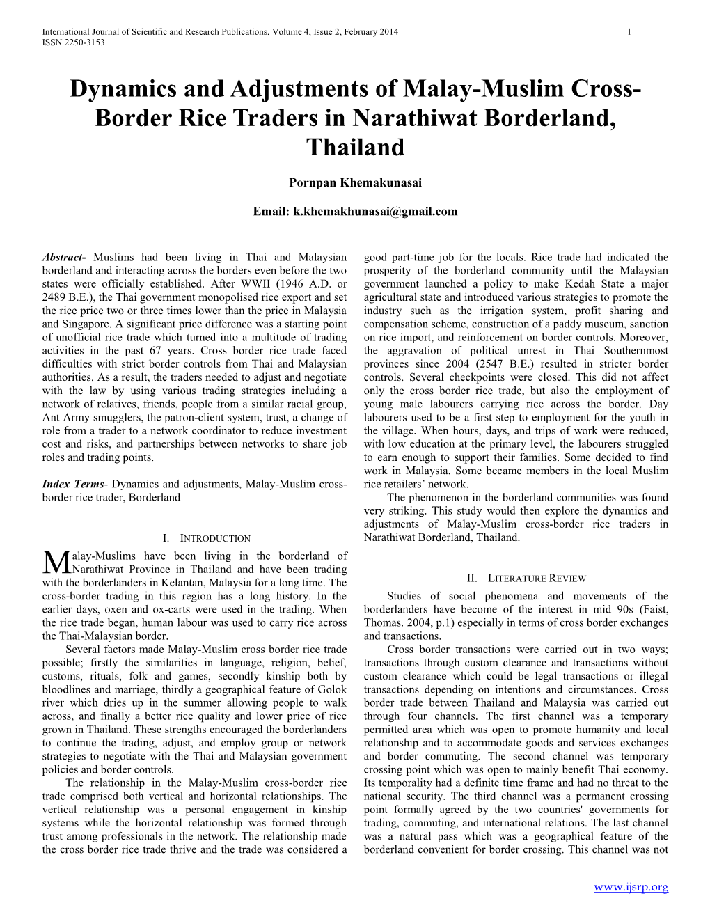 Border Rice Traders in Narathiwat Borderland, Thailand