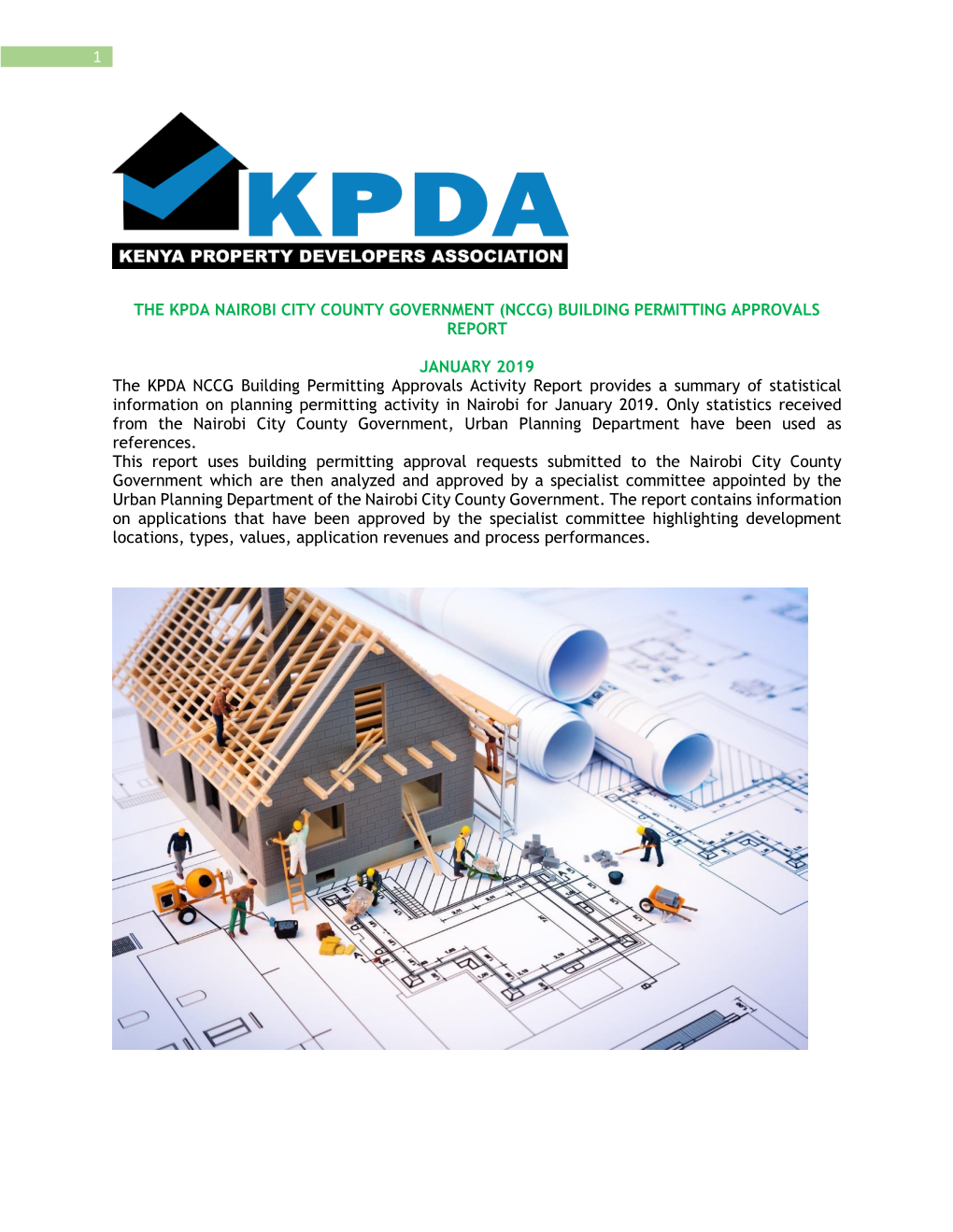 The Kpda Nairobi City County Government (Nccg) Building Permitting Approvals Report