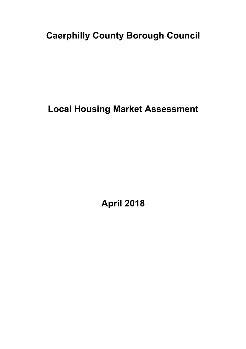 Local Housing Market Assessment