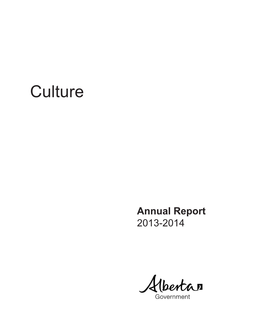 2013-14 Culture Annual Report