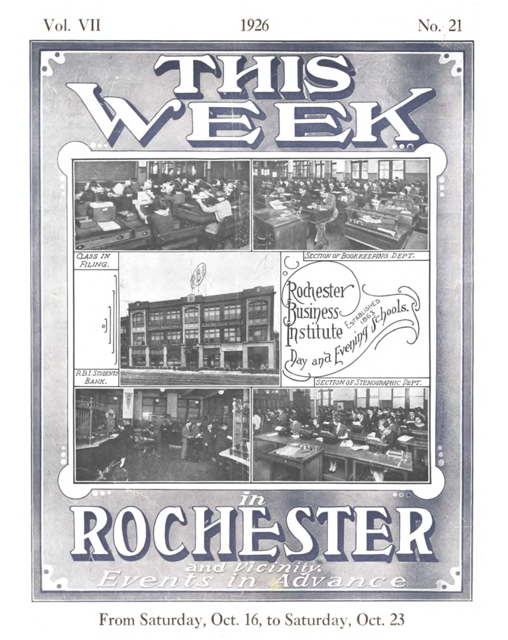 This Week in Rochester