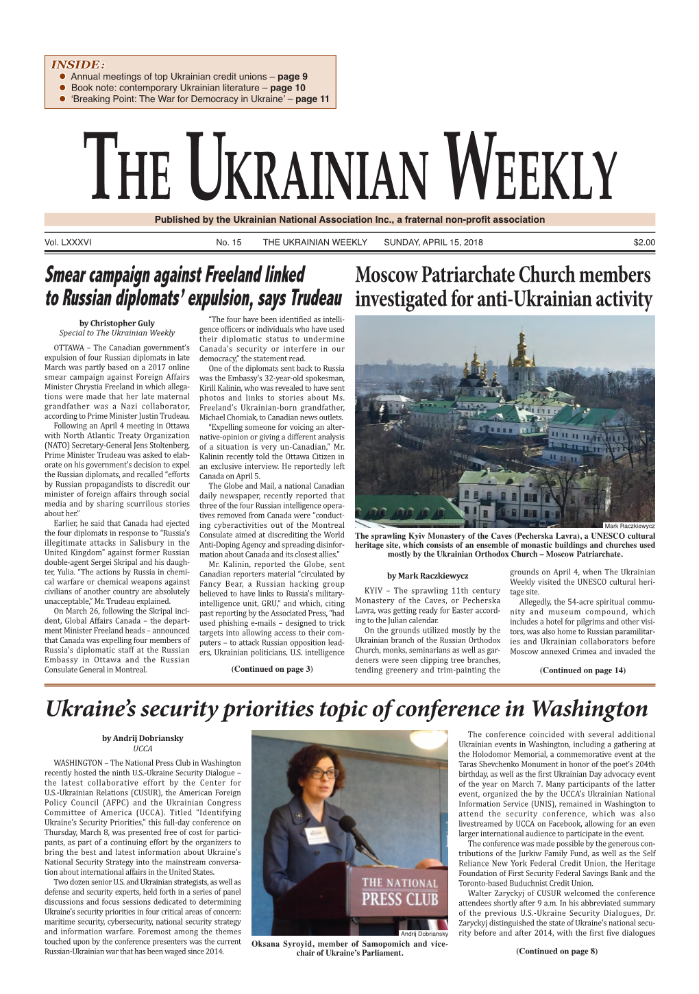 The Ukrainian Weekly, 2018