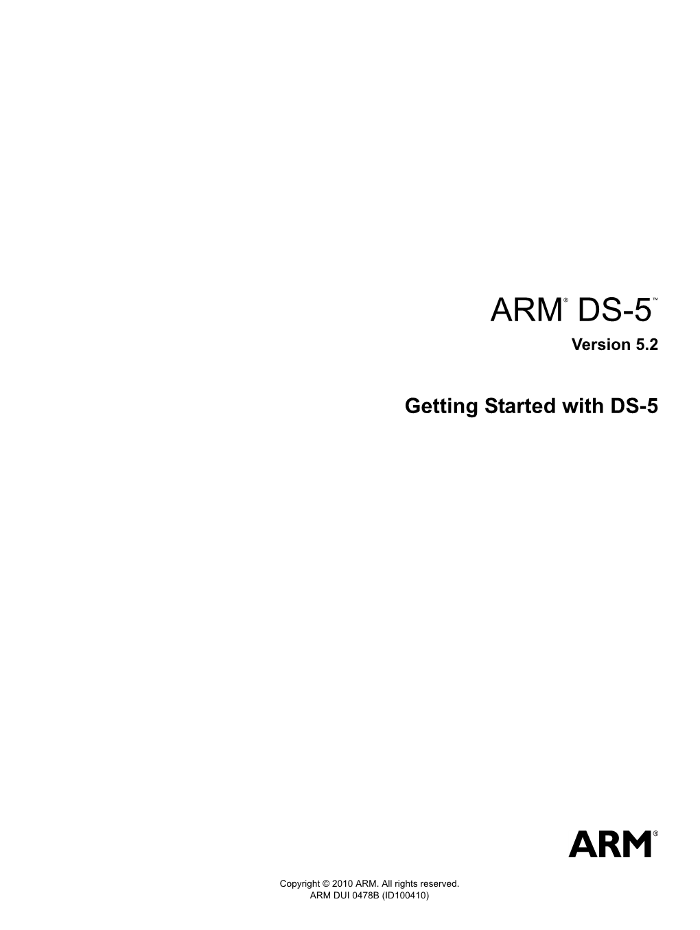 ARM DS-5 Getting Started with DS-5
