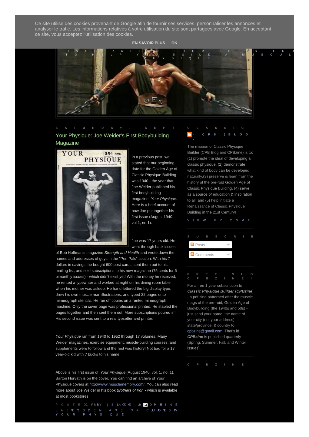 Joe Weider's First Bodybuilding Magazine