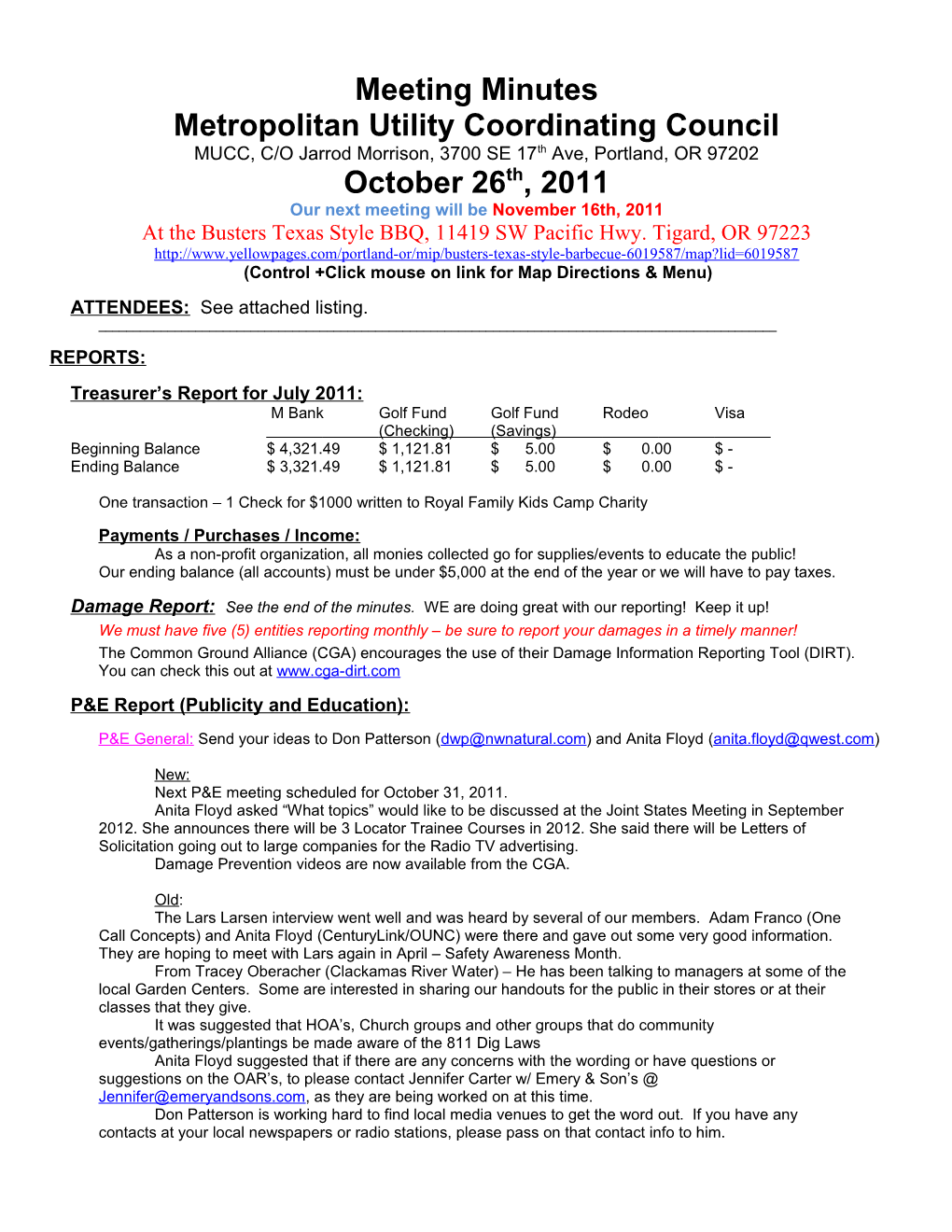 Metropolitan Utility Coordinating Council