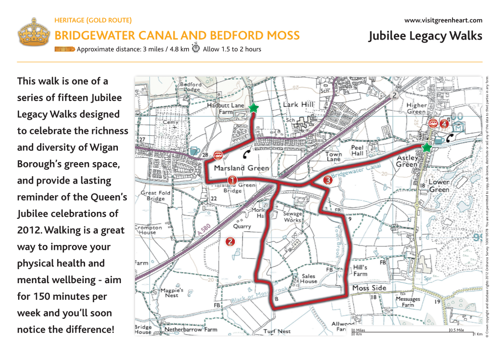 Bridgewater Canal and Bedford Moss (Gold Route)