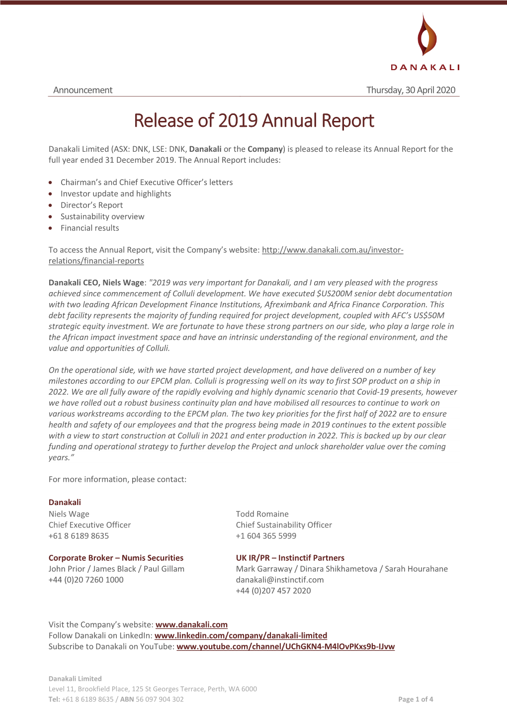 2019 Annual Report