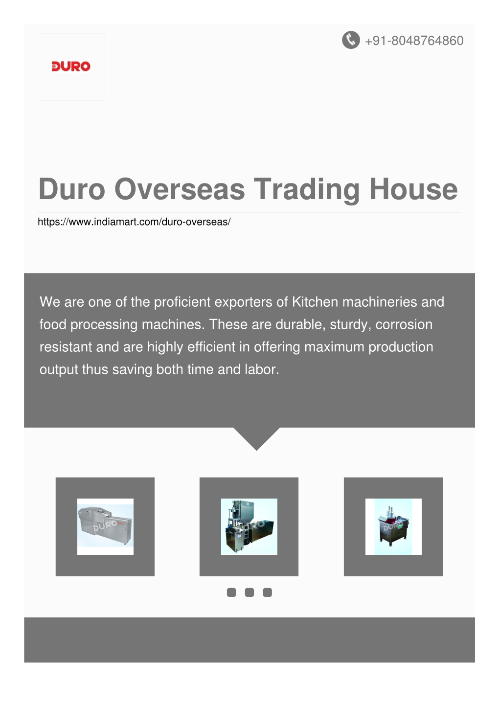 Duro Overseas Trading House