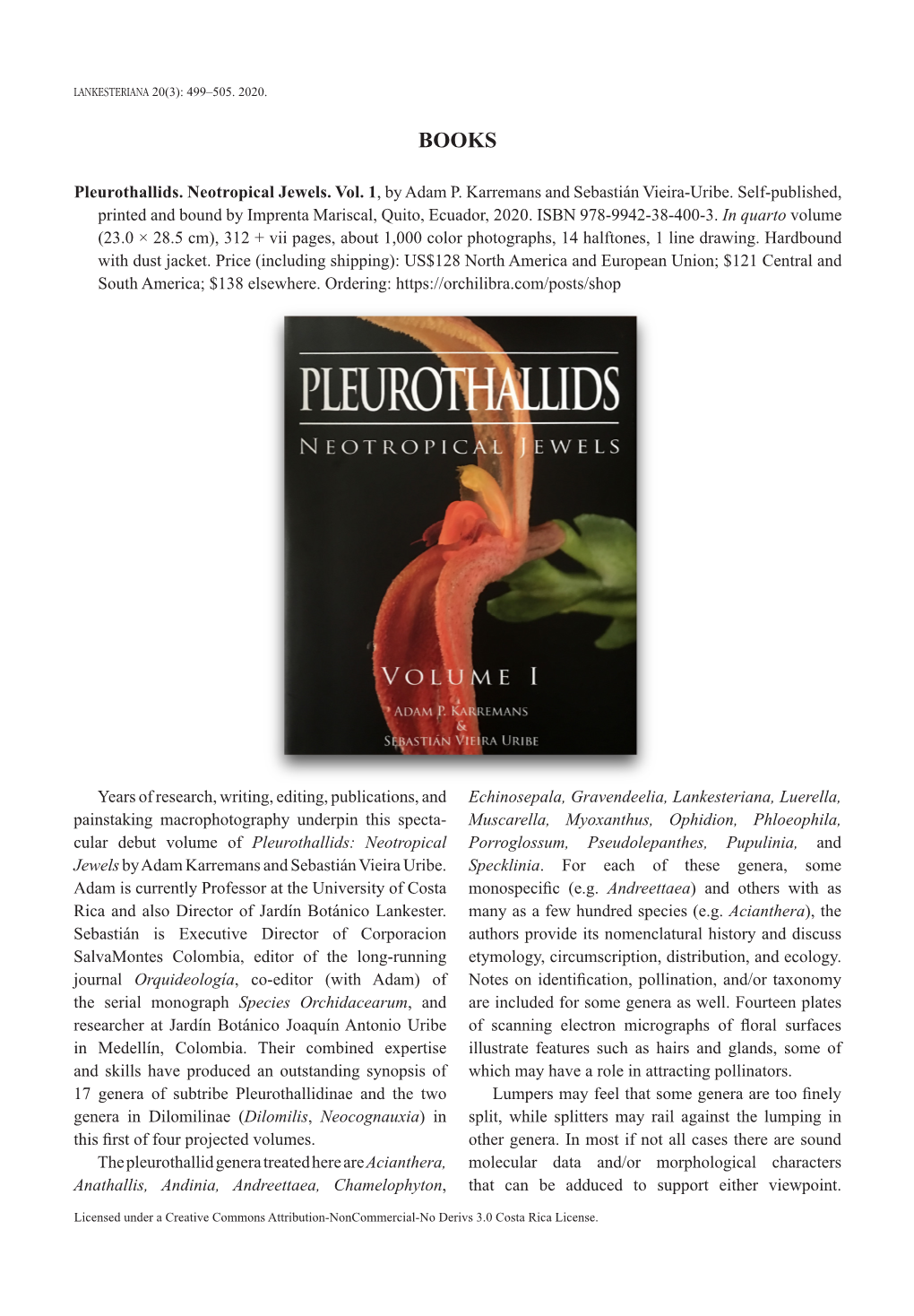 Pleurothallids. Neotropical Jewels. Vol. 1, by Adam P. Karremans and Sebastián Vieira-Uribe