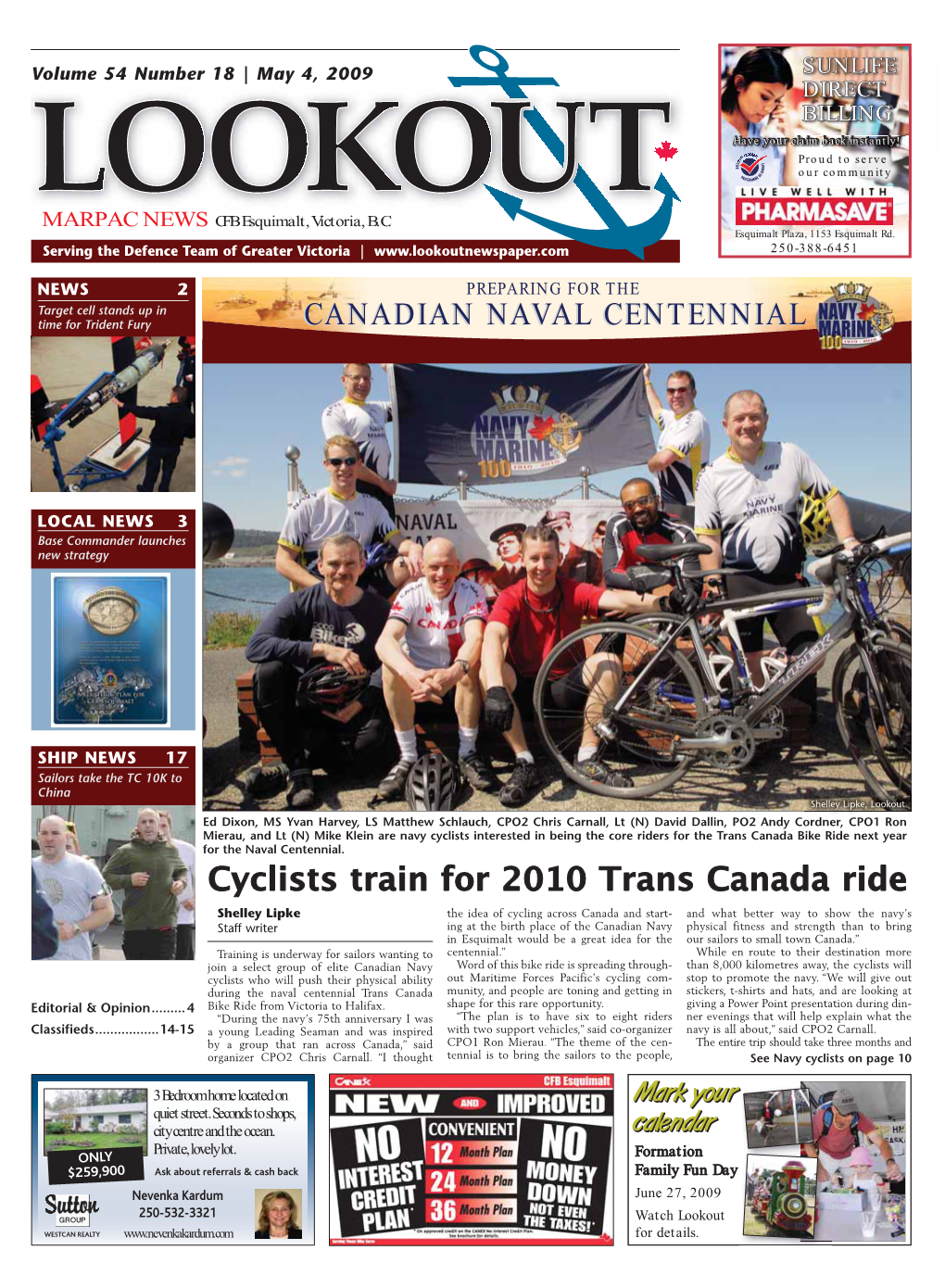 Cyclists Train for 2010 Trans Canada Ride