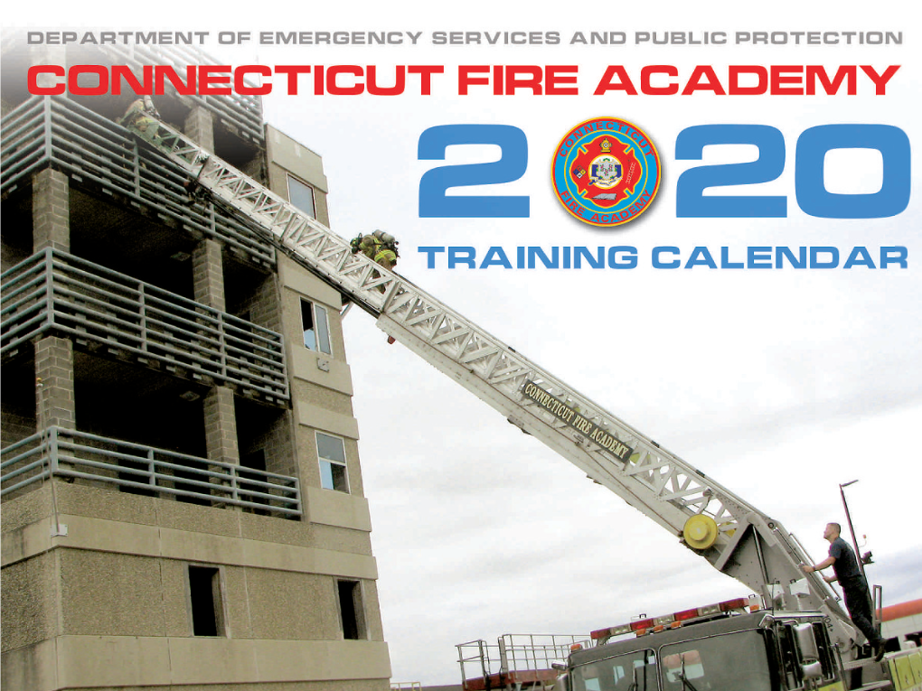 Entire 2020 Fire Training Calendar