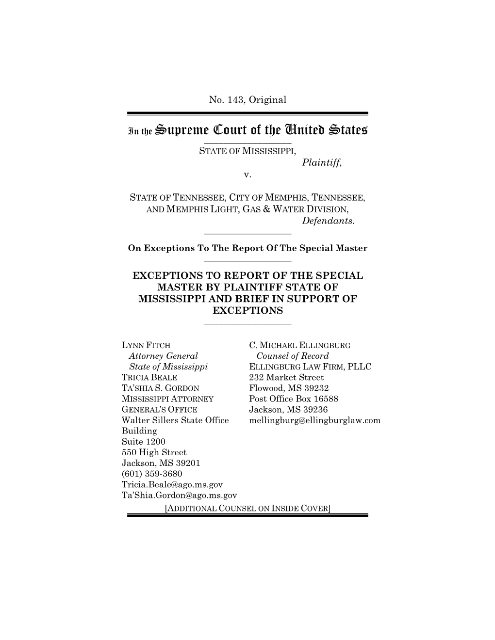 Defendants Exceptions Brief FINAL