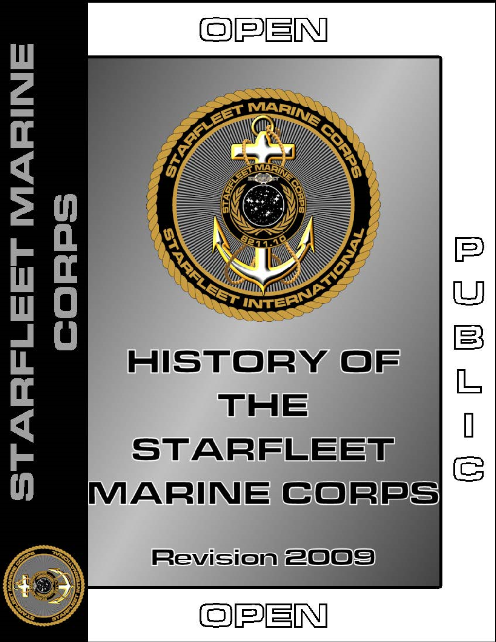 HISTORY MANUAL STARFLEET MARINE CORPS STARFLEET Marine Corps History Manual