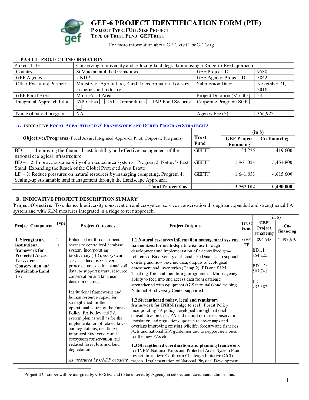 Financing Plan (In Us$)