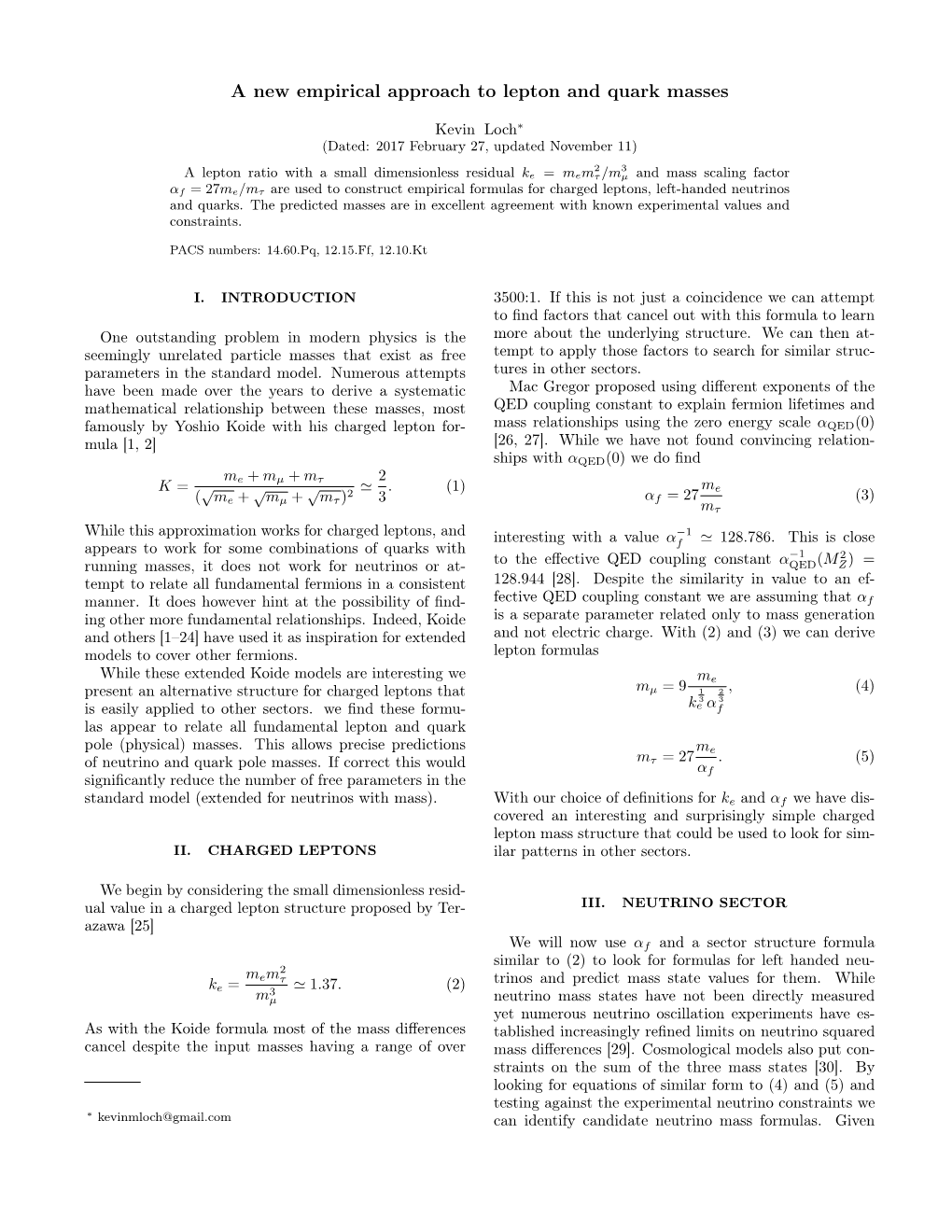 A New Empirical Approach to Lepton and Quark Masses