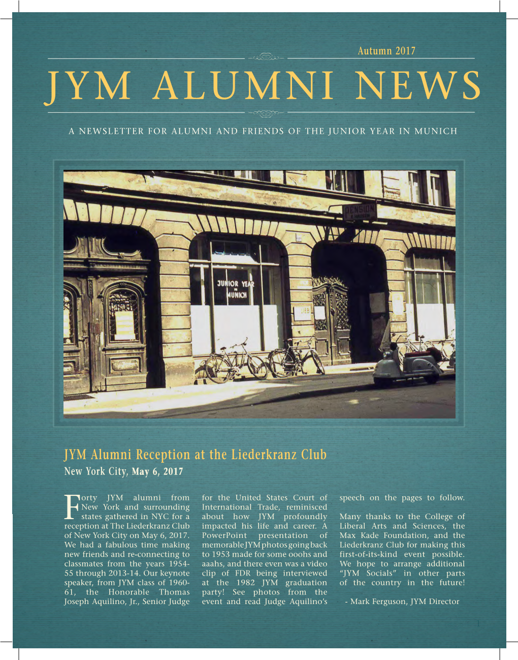 Jym Alumni News