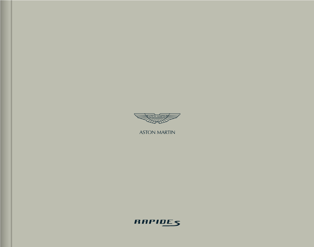 Brochure Aston Martin Rapide