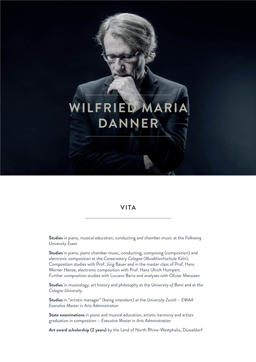 WILFRIED MARIA DANNER Vita 1