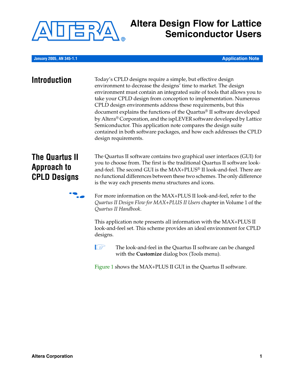 Altera Design Flow for Lattice Semiconductor Users.Pdf