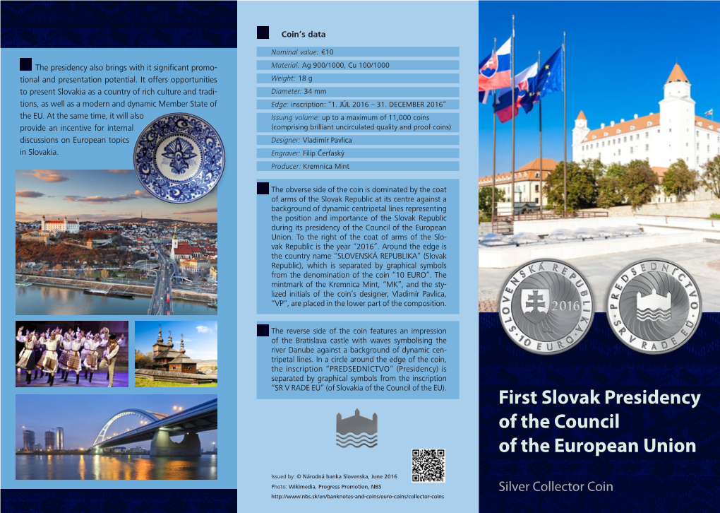 First Slovak Presidency, Brochure