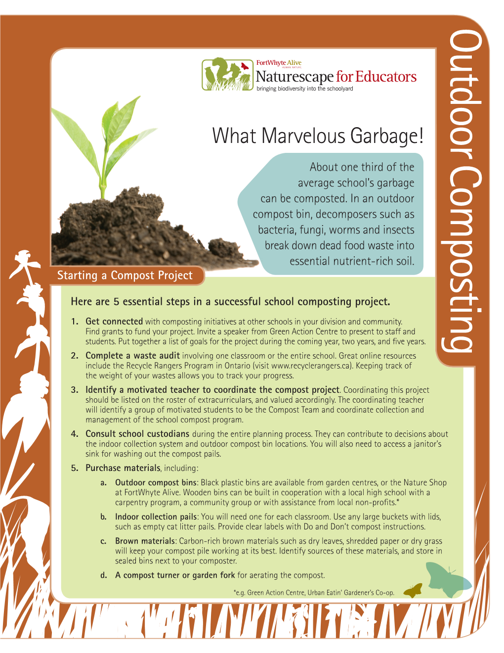 Outdoor Composting Grass