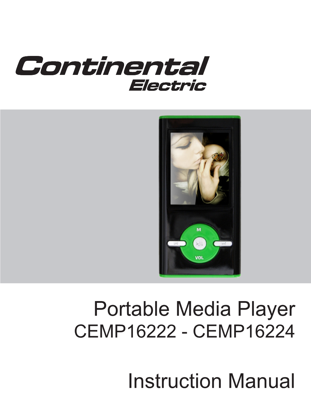 Instruction Manual Portable Media Player