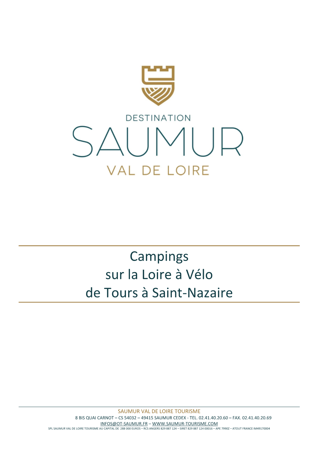 Campings Sur La Loire À Vélo De Tours À Saint-Nazaire