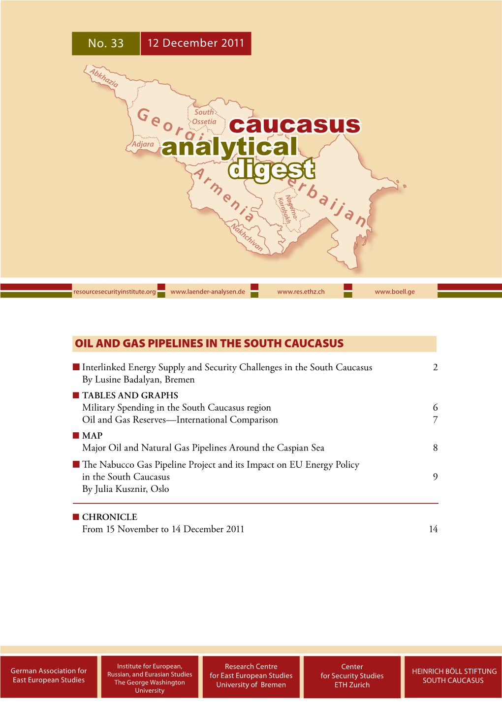 Oil and Gas Pipelines in the South Caucasus