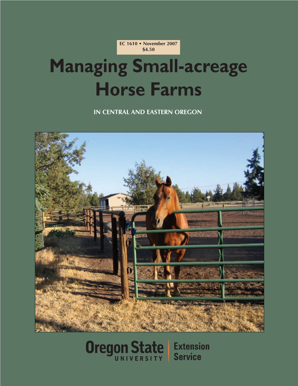 Managing Small-Acreage Horse Farms