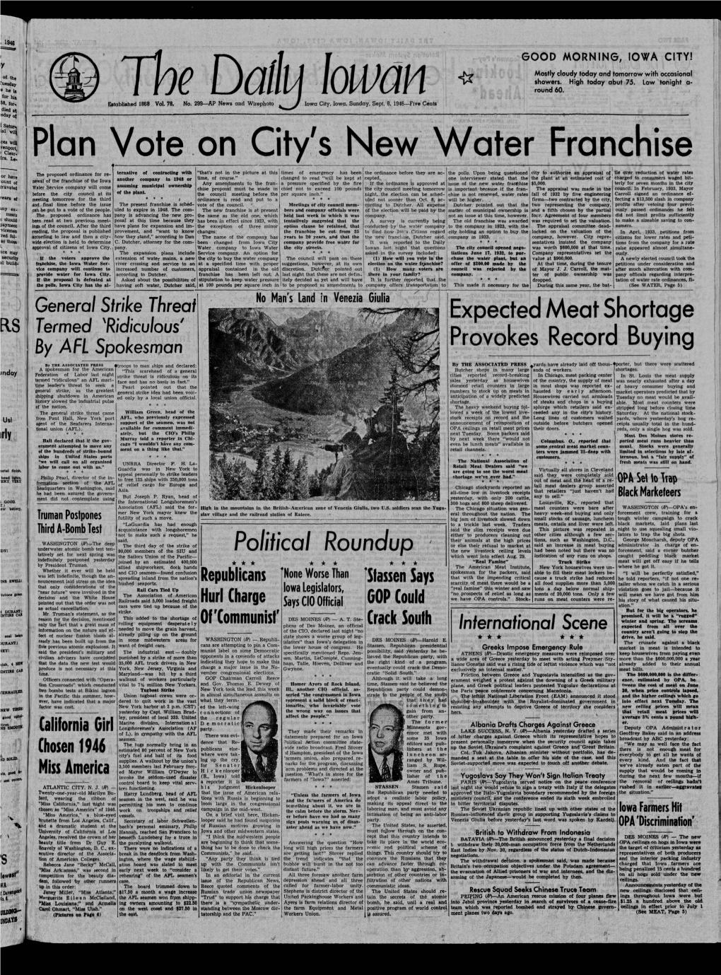 Daily Iowan (Iowa City, Iowa), 1946-09-08