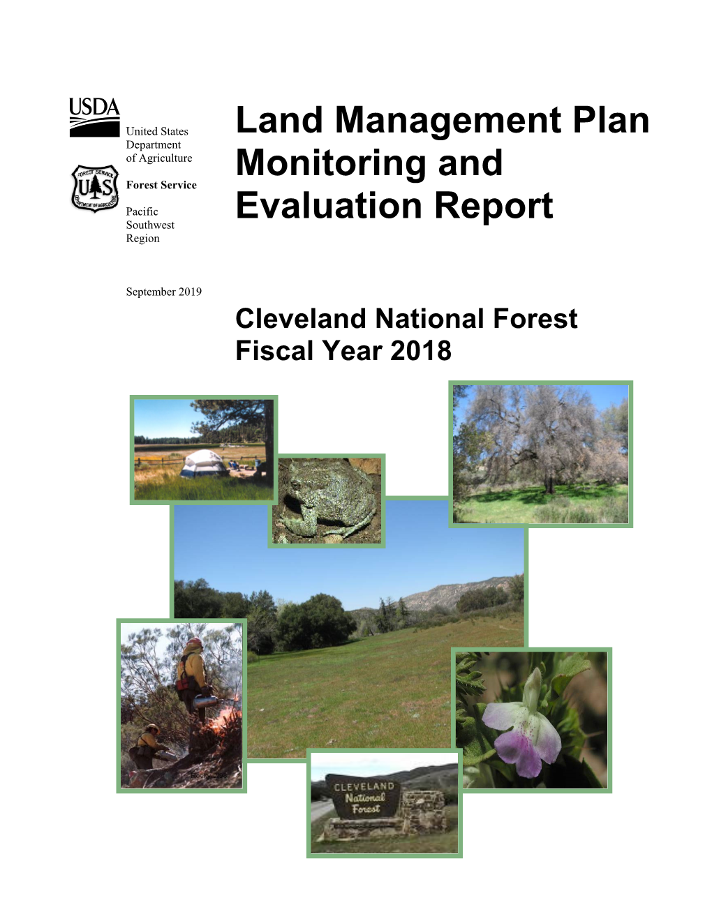 Land Management Plan Monitoring And