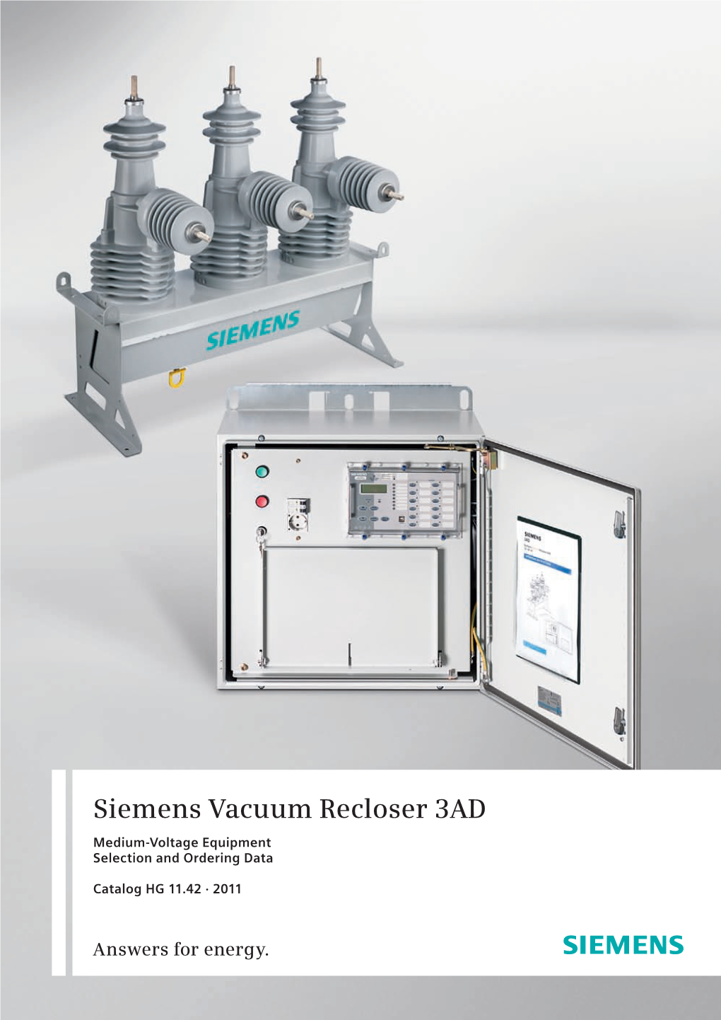 Siemens Vacuum Recloser 3AD – Catalog HG 11.42-2011