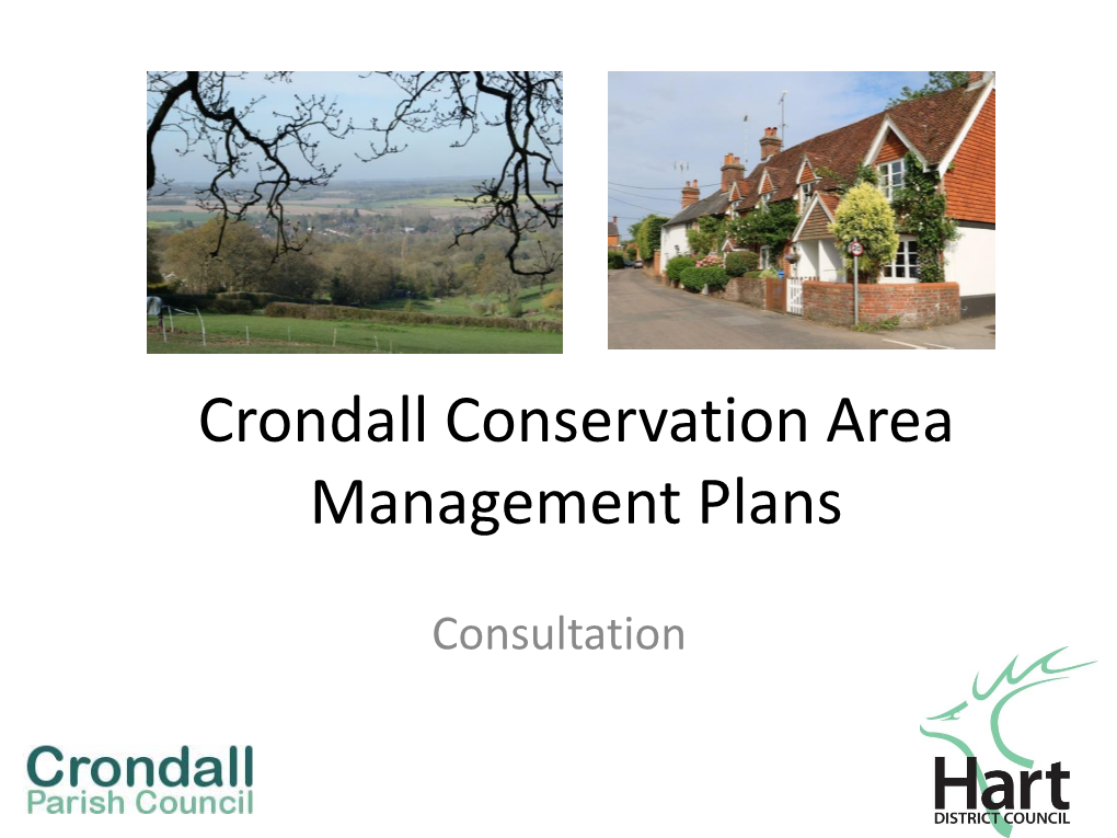 Crondall Conservation Area Management Plans