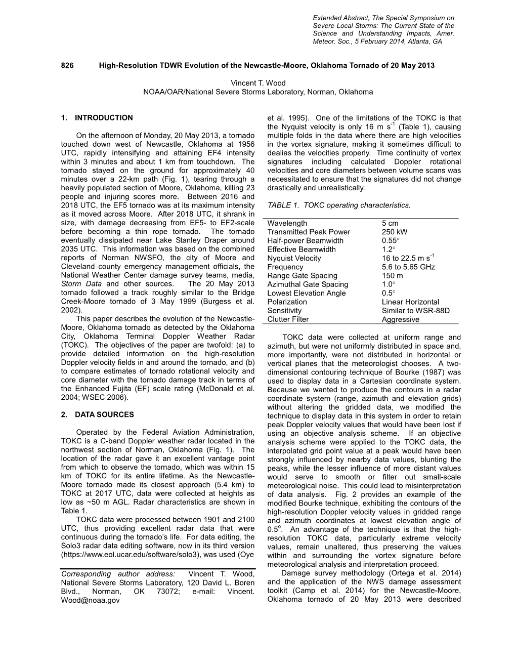 826 High-Resolution TDWR Evolution of the Newcastle-Moore, Oklahoma Tornado of 20 May 2013