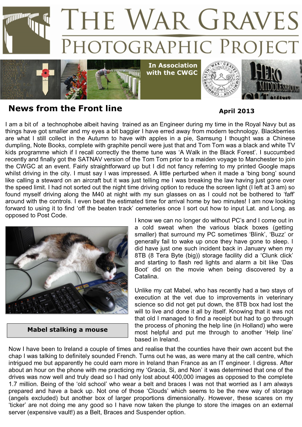 News from the Front Line April 2013