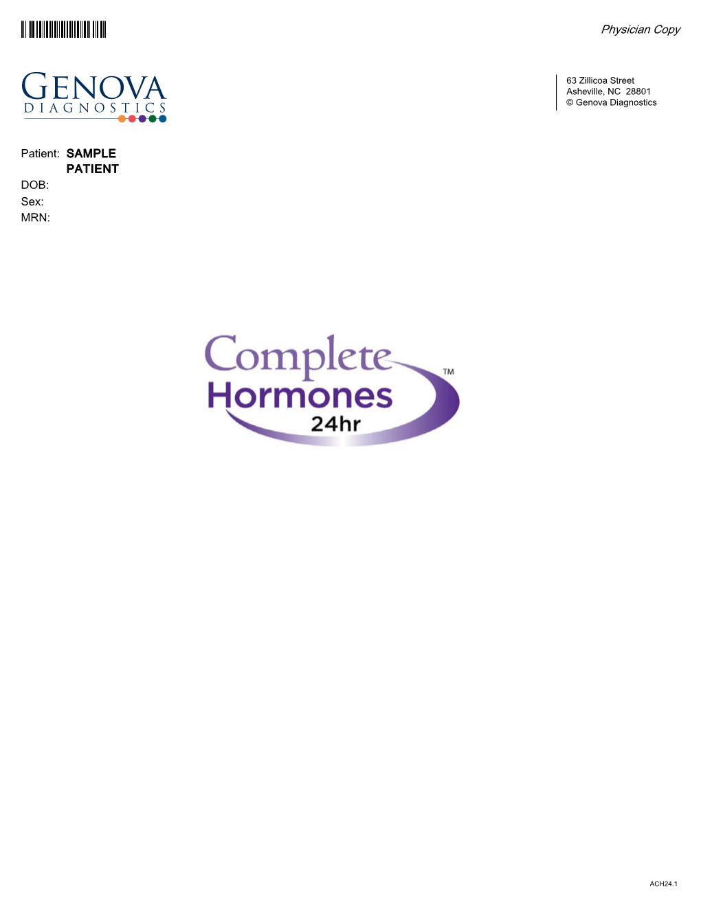 Complete Hormones Sample Report