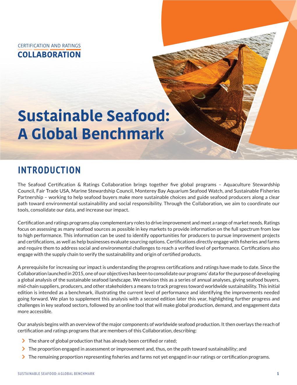 Sustainable Seafood: a Global Benchmark