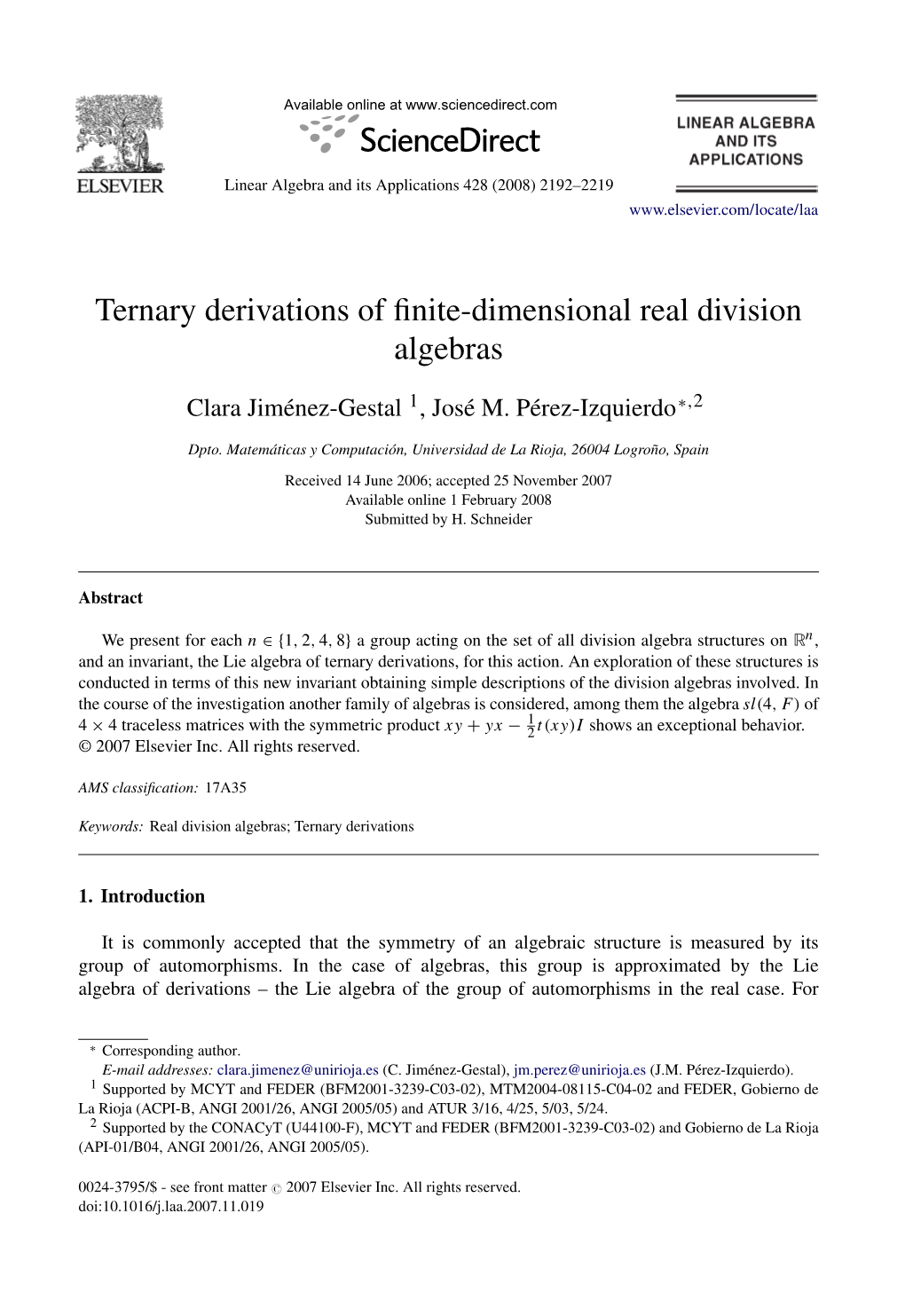 Ternary Derivations of Finite-Dimensional Real Division