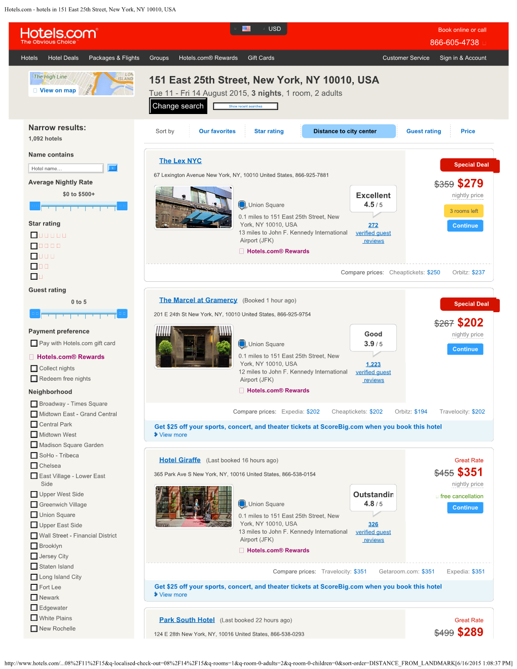 Hotels.Com - Hotels in 151 East 25Th Street, New York, NY 10010, USA