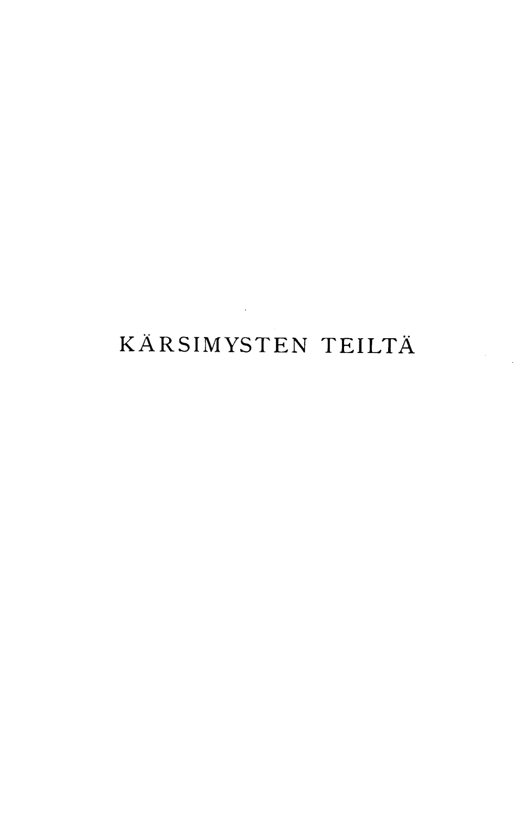 Kärsimysten Teiltä