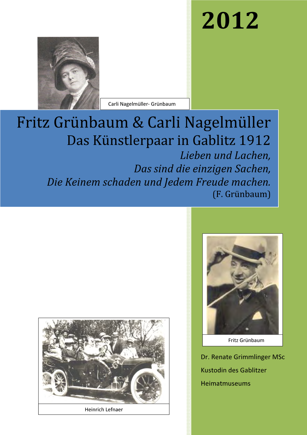 Fritz Grünbaum & Carli Nagelmüller