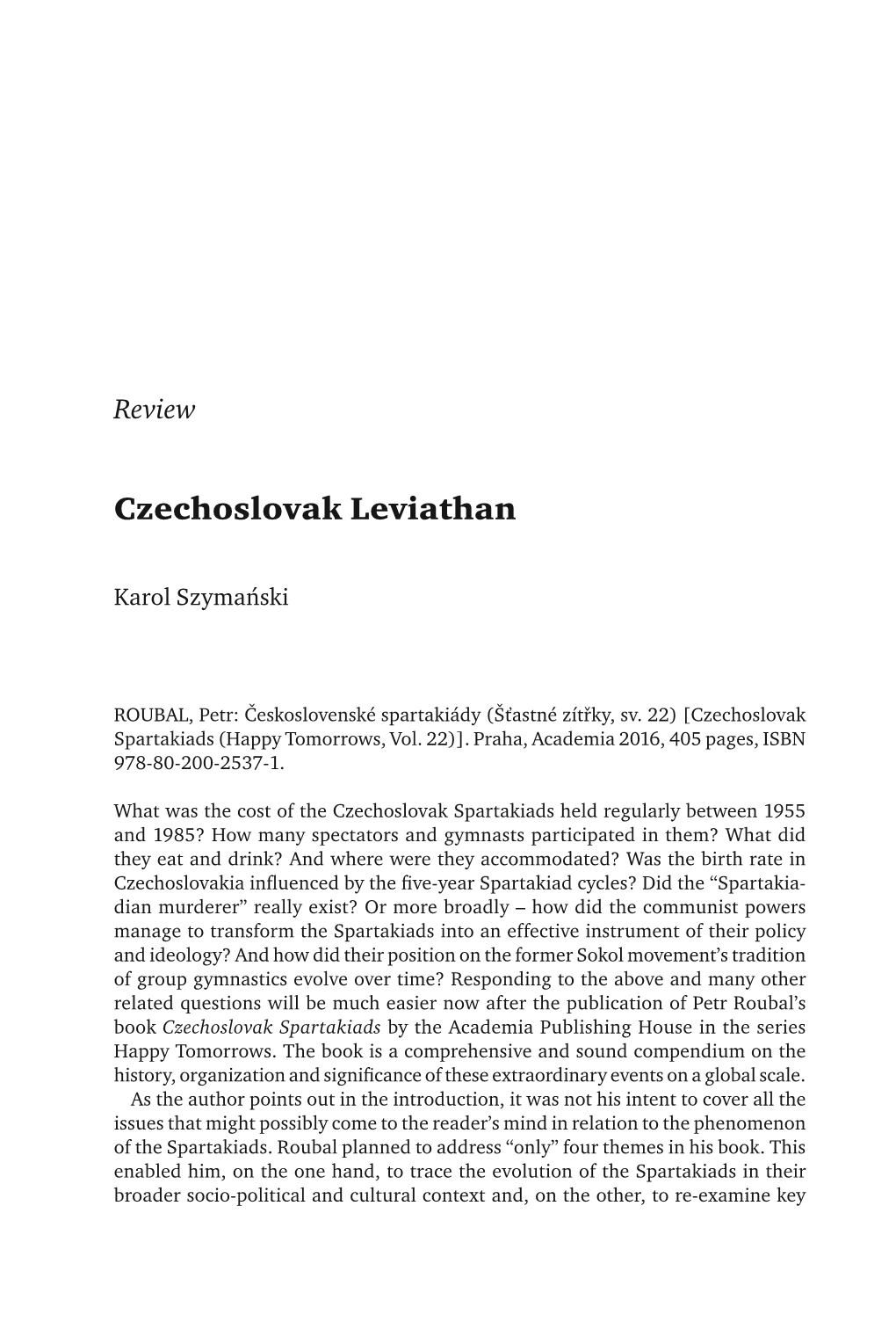 Czechoslovak Leviathan