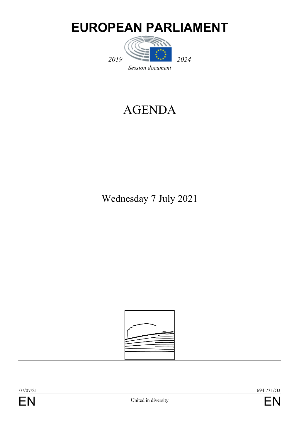 En En European Parliament Agenda