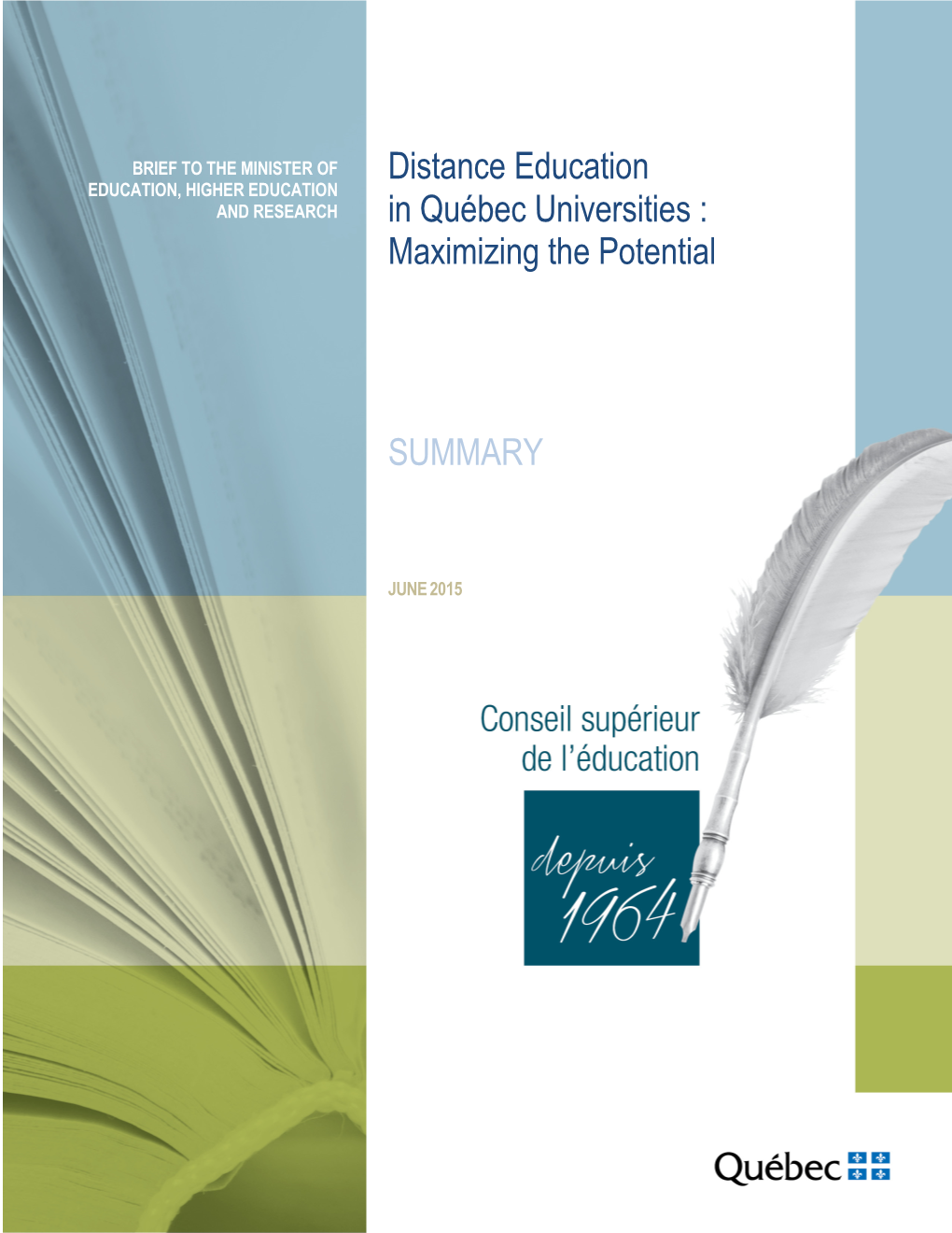 Distance Education in Quebec Universities