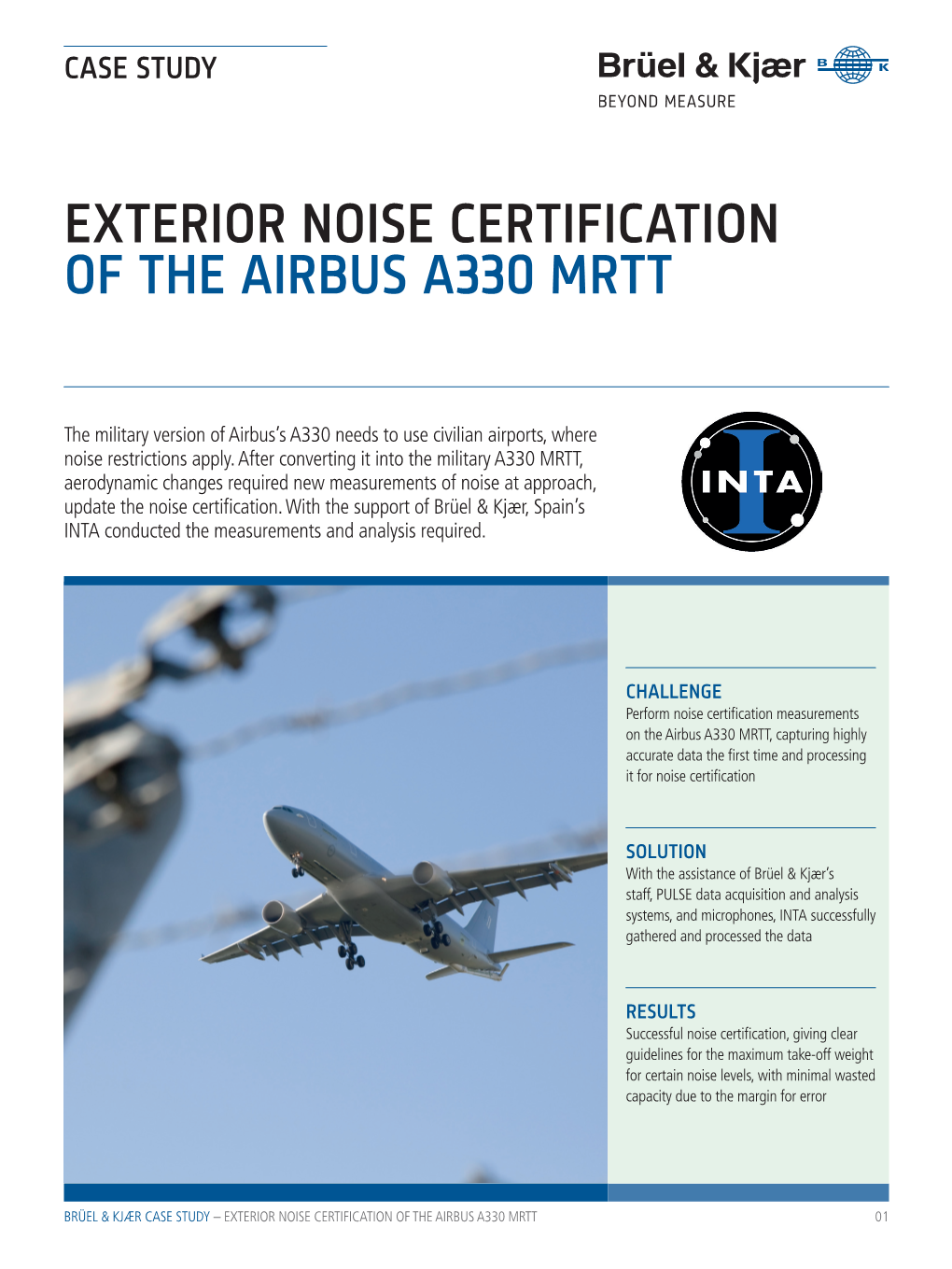 INTA, Exterior Noise Certification of the Airbus A330 MRTT