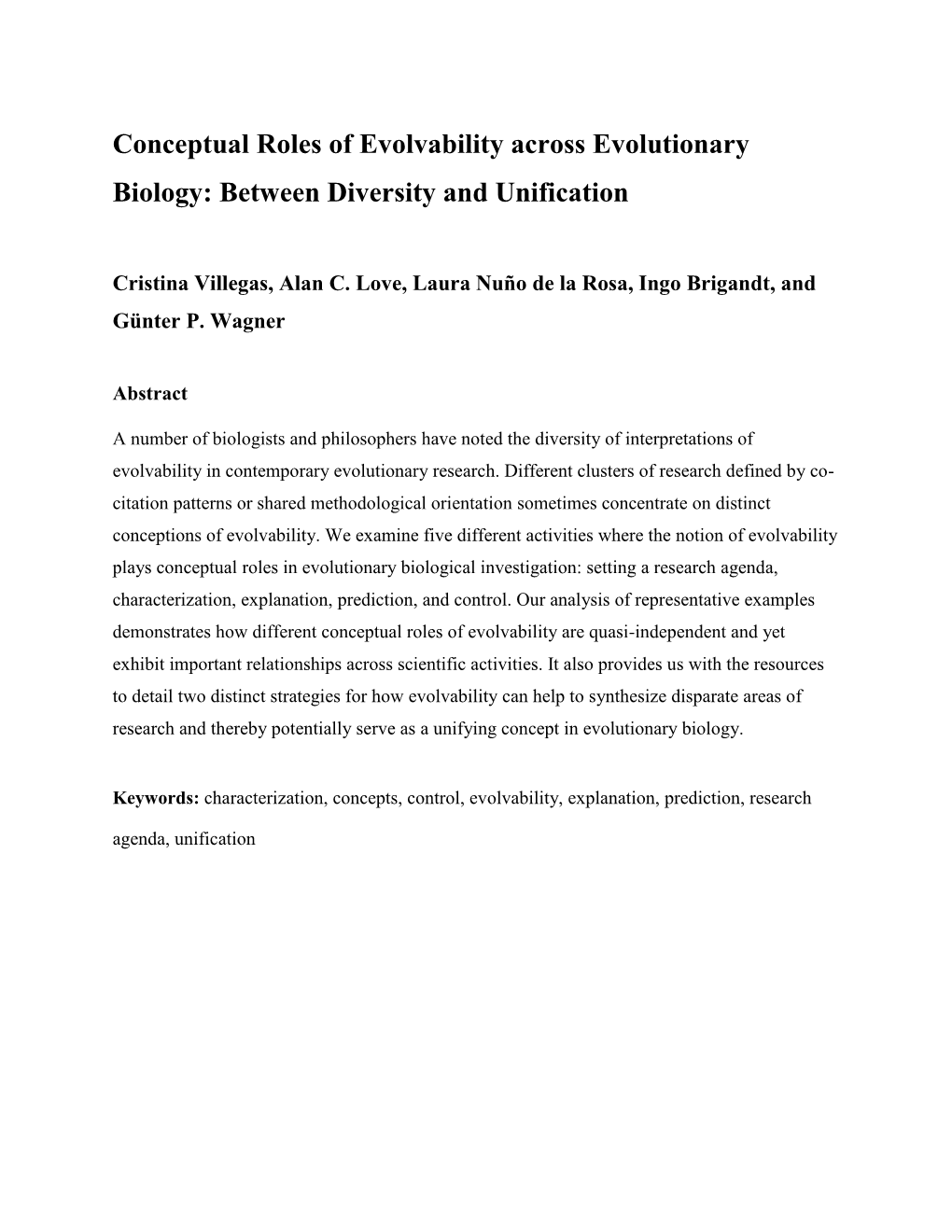 Conceptual Roles of Evolvability Across Evolutionary Biology: Between Diversity and Unification