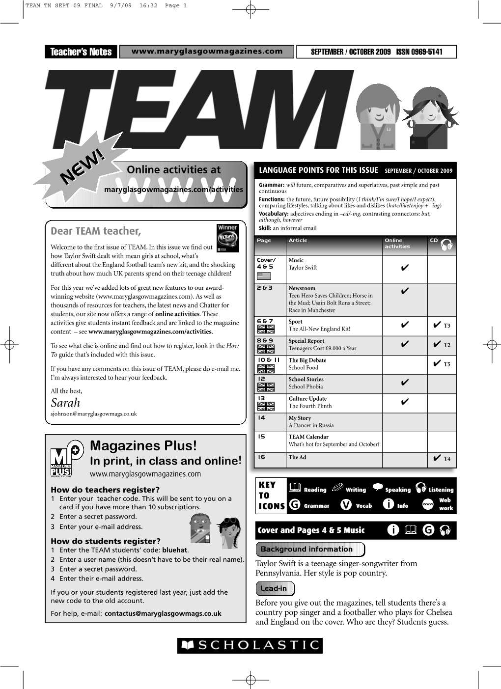 TEAM TN SEPT 09 FINAL 9/7/09 16:32 Page 1