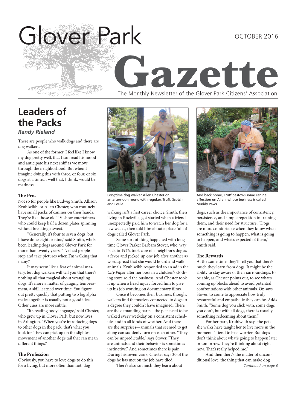 Glover Park Gazette October