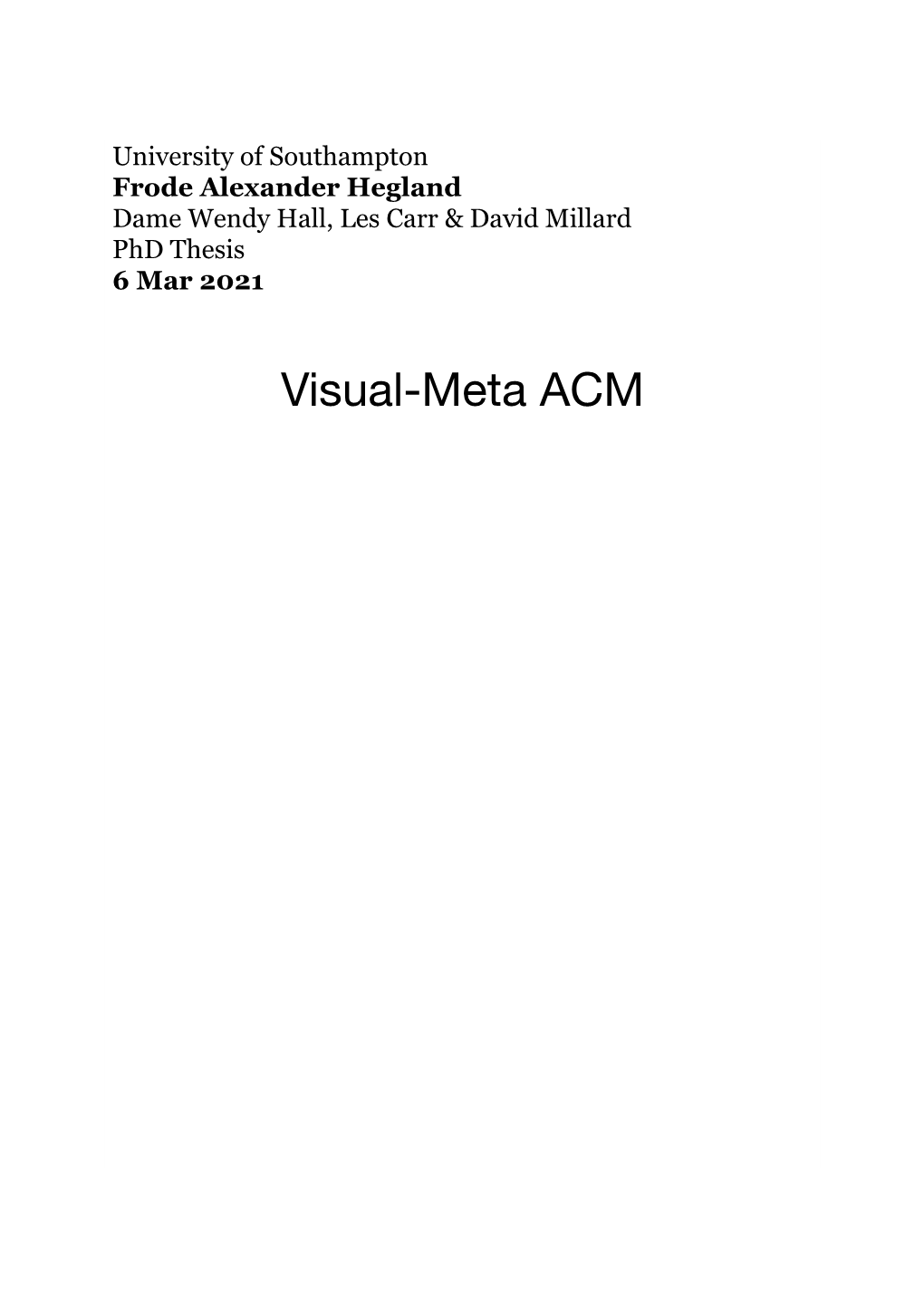 Visual-Meta ACM Contents